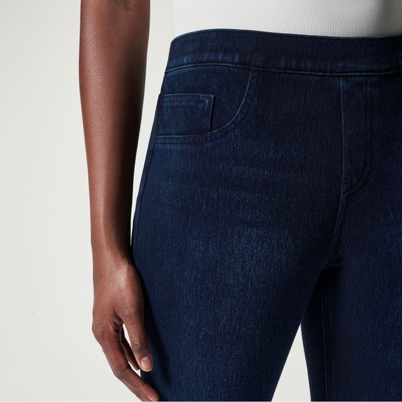 Spanx Jean-ish Ankle Jegging Leggings Denim Pull On Pants - Picture 3 of 14